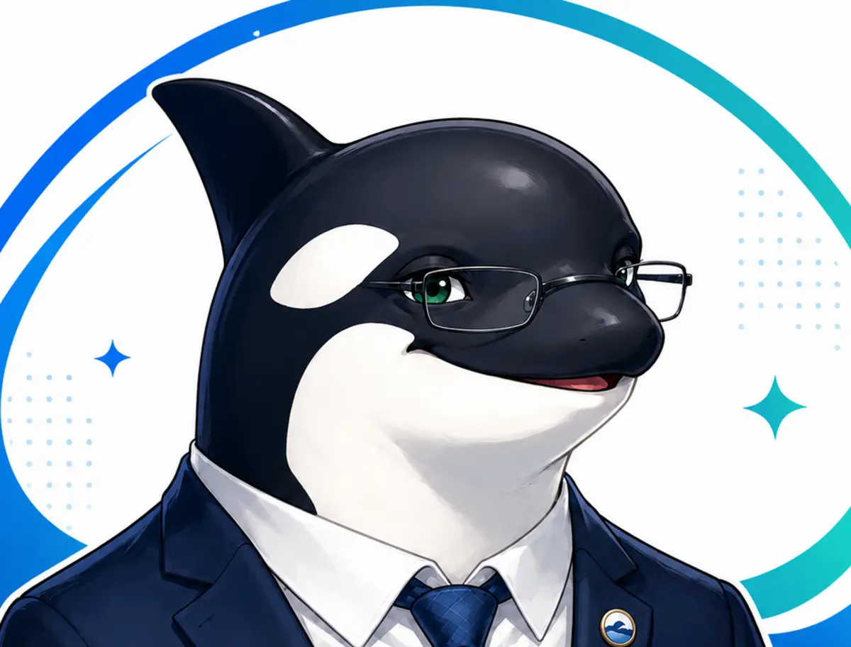AIでラクするのキャラクター、シャチ先生